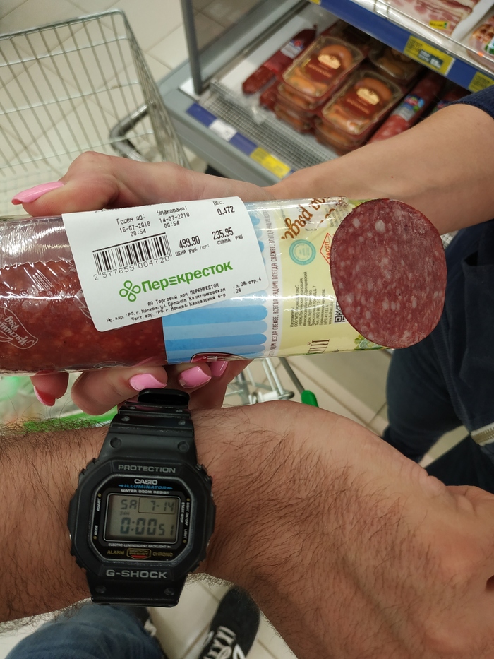 Sausage from the future - My, Sausage, Future, Crossroads, Badly