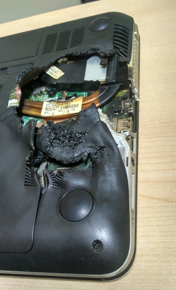 Surprise post - My, Repair of equipment, Laptop Repair, Fire, Hot, Longpost