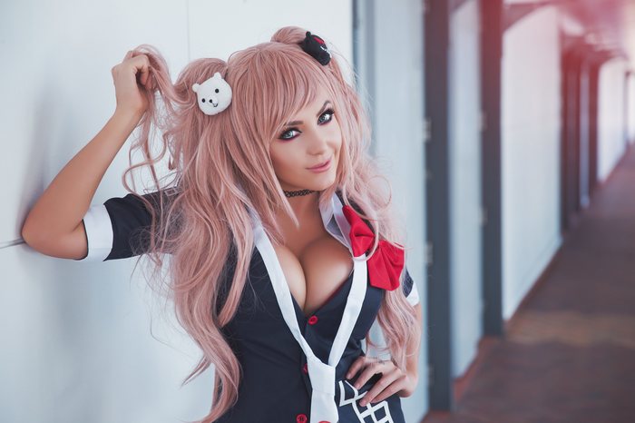 Junko Enoshima by Jessica Nigri Косплей, девушки, аниме, enoshima junko, danganronpa, Jessica Nigri, длиннопост
