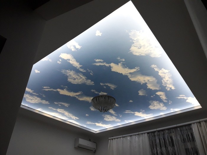 Here's a ceiling, how do you like it? - My, Stretch ceiling, Interior Design