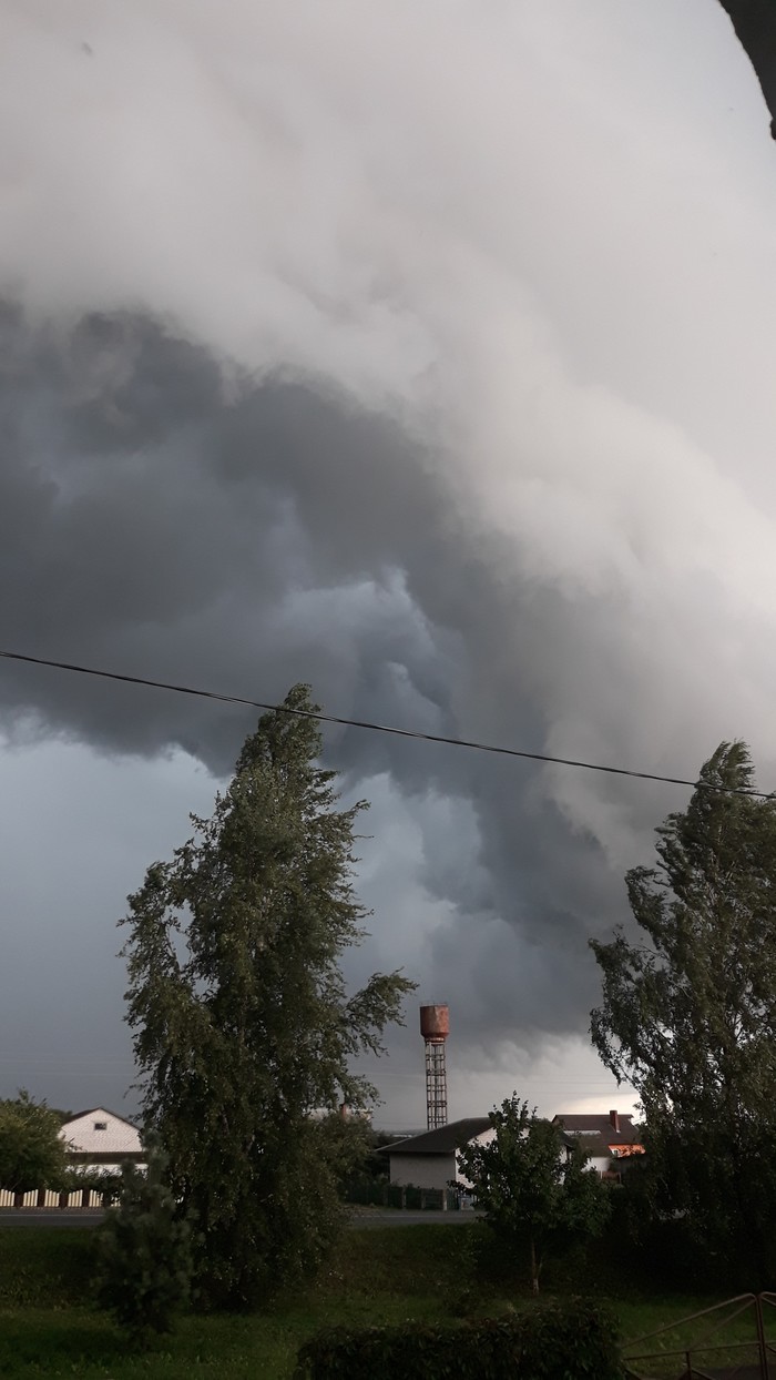 Thunderstorm on July 15 near Minsk - My, Thunderstorm, The clouds, Weather, Republic of Belarus, Longpost