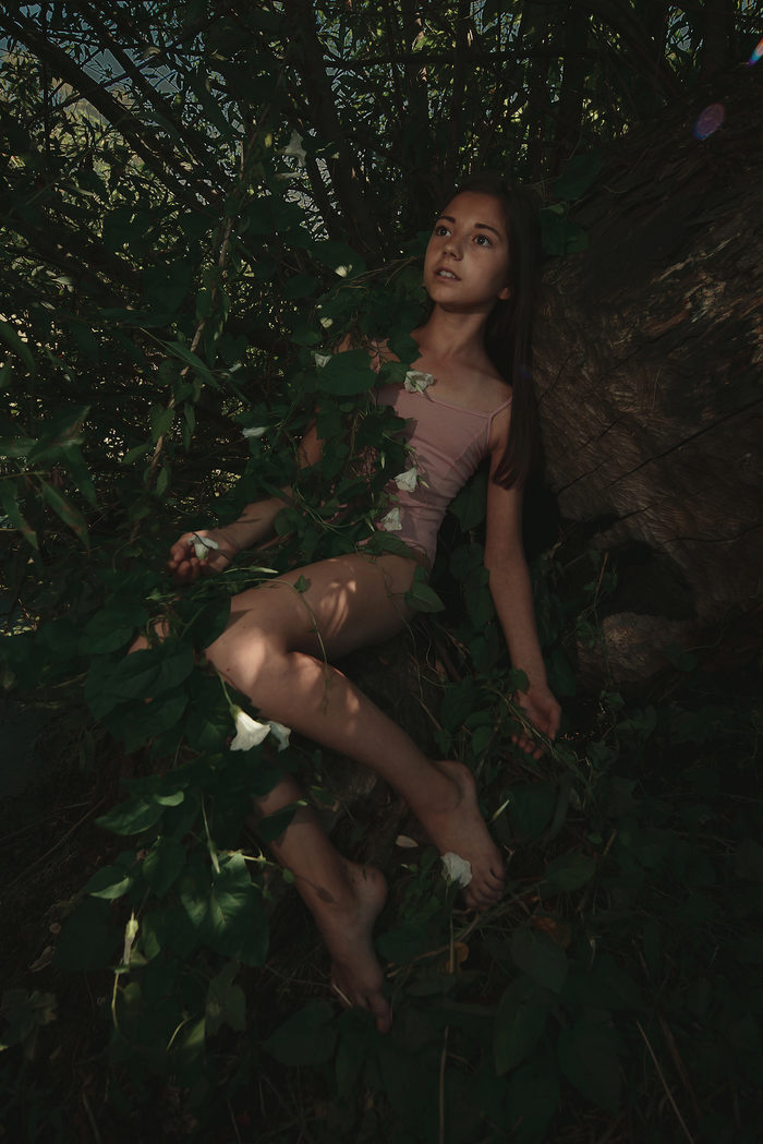 Цвет в изумрудных тенях Портрет, фотография, лето, длиннопост