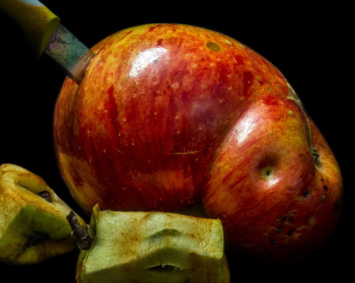 The Final Cut  :)) - My, Still life, Apples, Knife, allusions