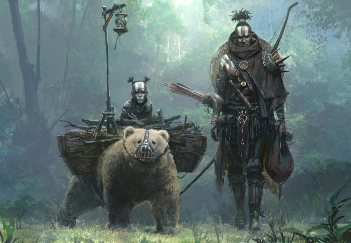 Tribe - Art, Drawing, The Bears, Su Jian