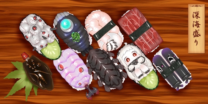 Kancolle sushi - Anime Art, Kantai Collection, Northern Princess, Abyssal Fleet