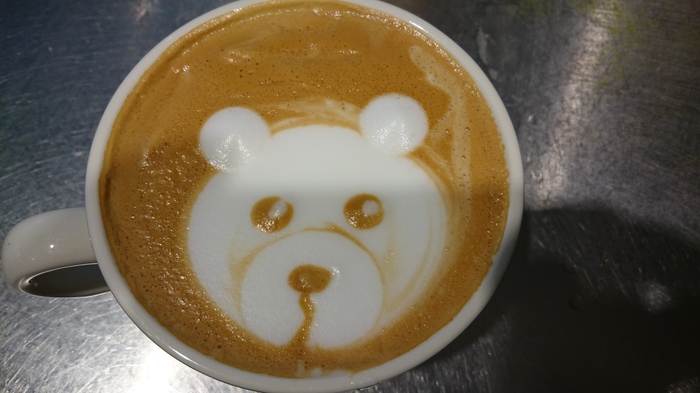 Latte art - bear - Cappuccino, Latte art, Coffee, The Bears, Drawing, My