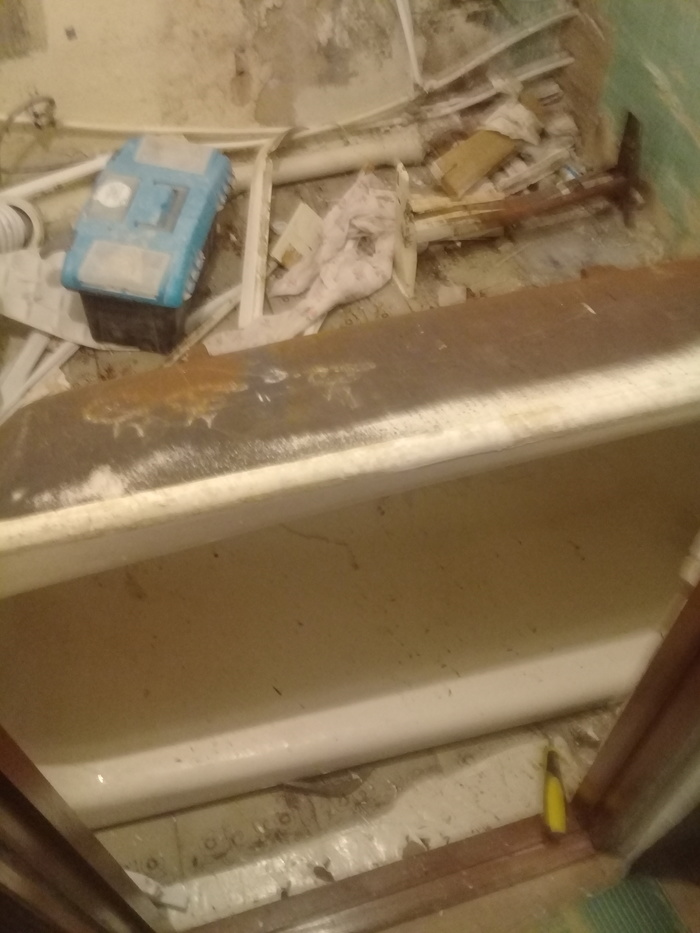 Start of work or bathroom again .. - My, Новичок, Repair, Longpost, Customers, Sadness, It Was-It Was