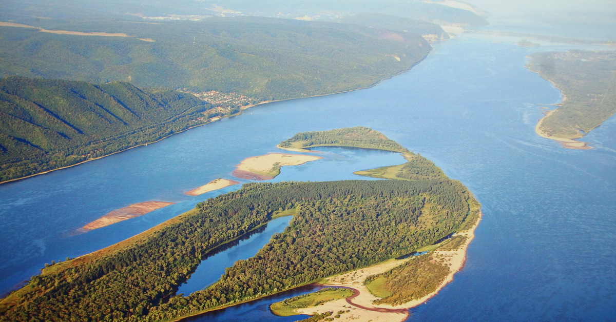 Река Волга Самарская лука