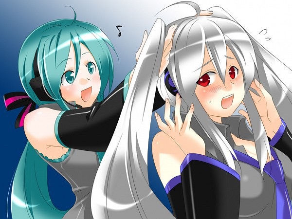 Now no one can tell us apart! - Anime, Not anime, Vocaloid, Hatsune Miku, Yowane Haku