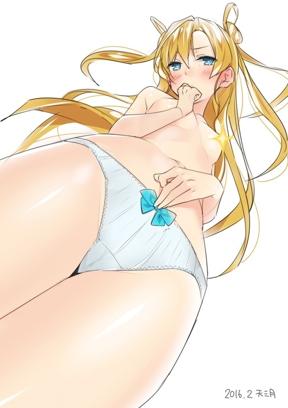 Abukuma - NSFW, Kantai collection, Abukuma, Etty, Underpants, Anime art, Anime