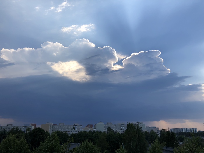 Кажется, дождь собирается. - Моё, Погода, Гроза