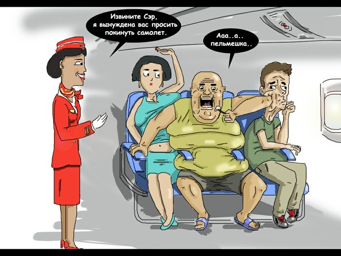 The British airline landed extra passengers due to overload. Referring to the fact that this hot air made them heavy)) - My, Joke, Humor, Comics, news, Longpost