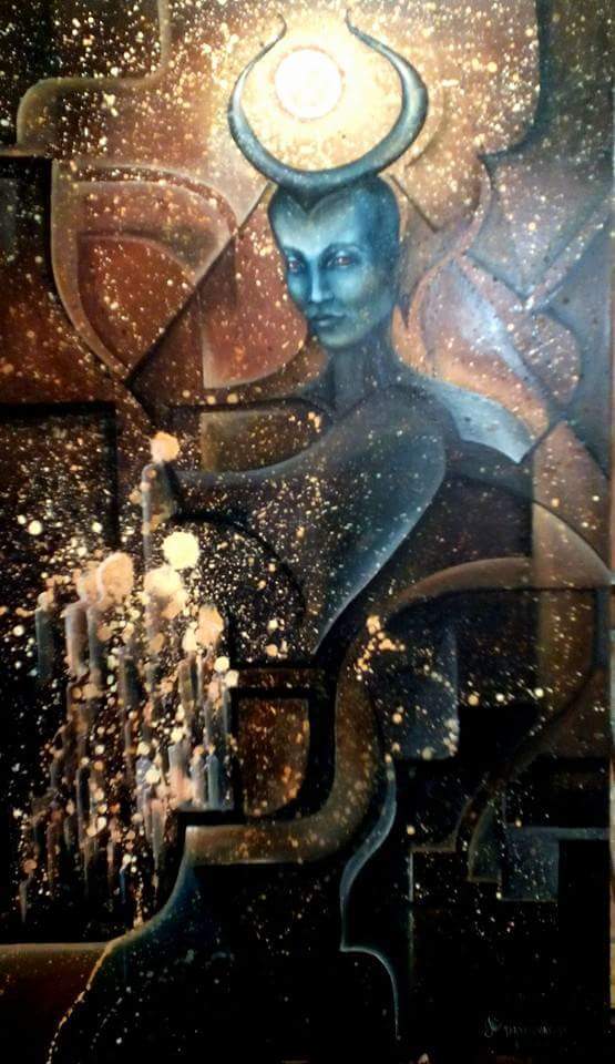 Egregore - My, Painting, Egregore, Oil painting, Painting