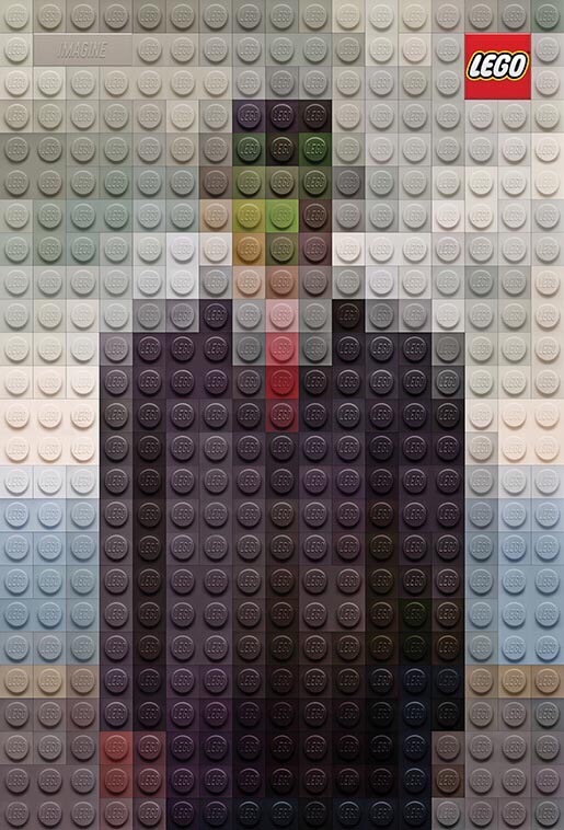 Lego painting - Lego, Painting, Contrast, Rene Magritte