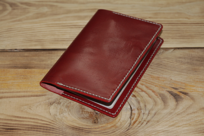 The cover is the simplest of leather for a passport (or a military man). - My, Natural leather, Handmade, Hobby, Needlework with process, Craft, Leather craft, Handmade, Ufa, Longpost