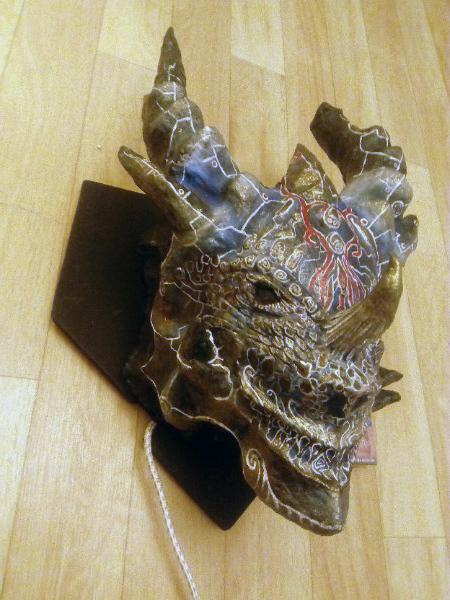 Night light dragon head - My, Longpost, Night light, Lamp, I share, The Dragon