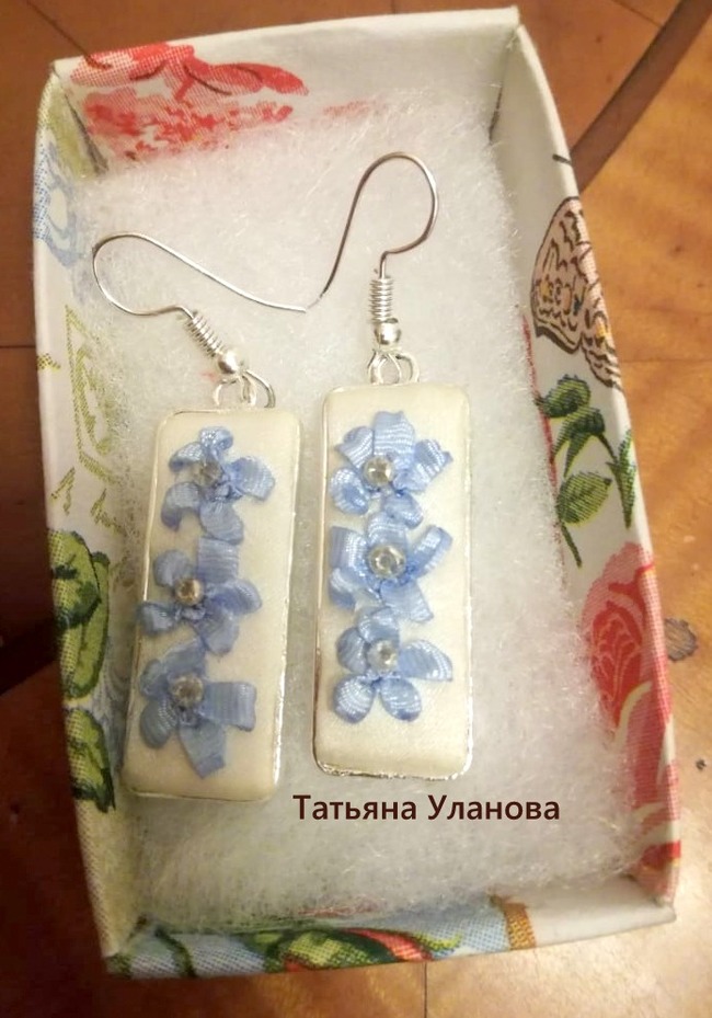 I'm back with earrings - My, Needlework, Needlework without process, Longpost, Earrings, Embroidery, Miniature, Decoration, Handmade