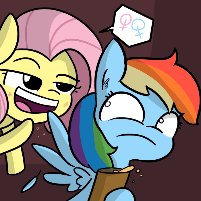 Drunk Flutter :] Fluttershy, Rainbow Dash, MLP Edge, Ponyart, MLP Lesbian, My Little Pony