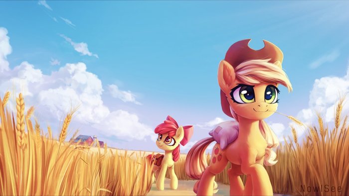    My Little Pony, Applejack, Applebloom, Inowiseei