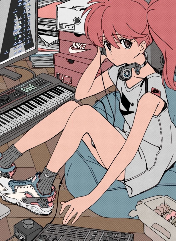 Anime Art #76 - Anime art, Chan, Gamers, Geek, Anime, Musicians