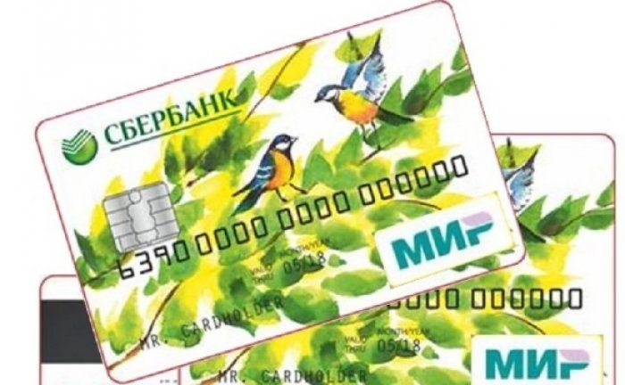 Received a MIR card from a green bank - MIR Map, Sberbank, Its, MIR payment system