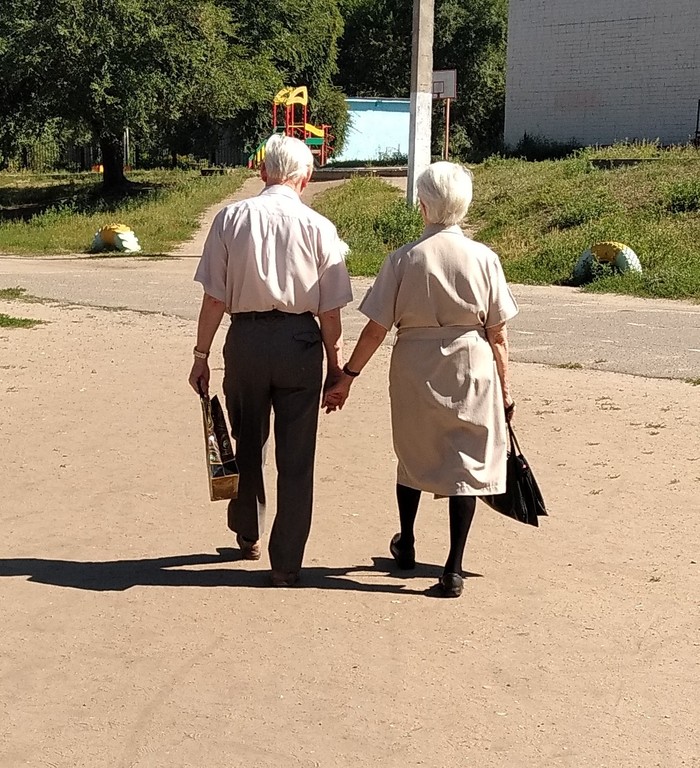 Old men - My, Old age, Love, The photo