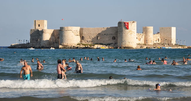 Trkiye, Mersin, Silifke Kz Kalesi Plaj - Моё, Длиннопост, Девушки, Купальник