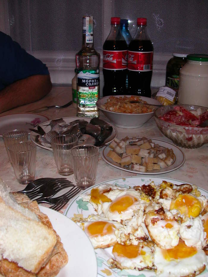 Visiting a farmer - Dinner, Table, Food