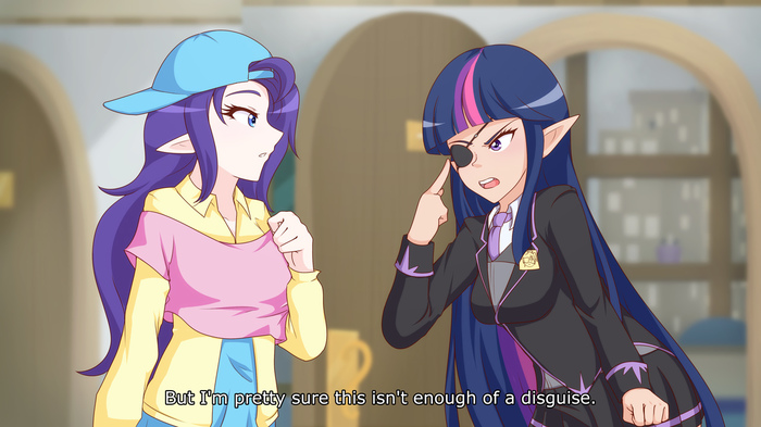 Disguised - My Little Pony, Хуманизация, Twilight sparkle, Rarity, Jonfawkes, MLP Season 8