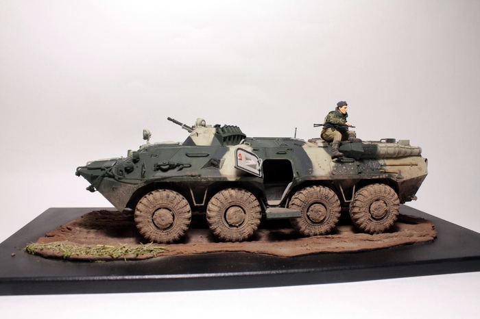 BTR-80. - My, Modeling, Btr-80, Hobby, Longpost