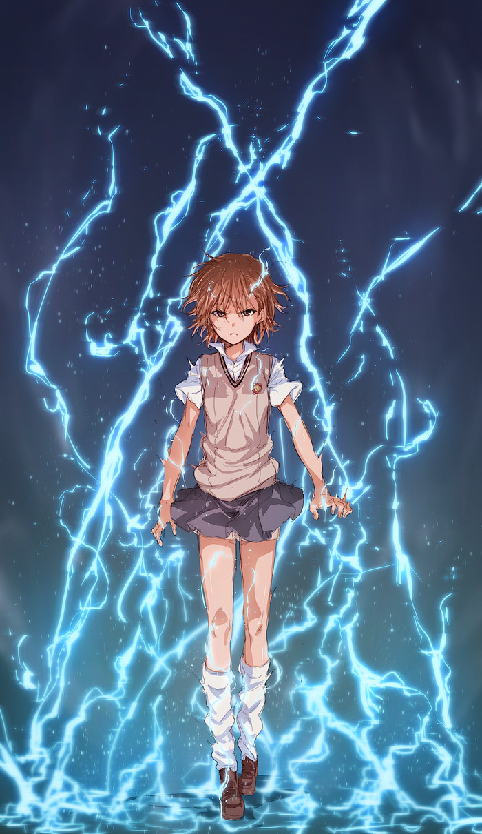 Зря разозлил - Аниме, Anime Art, To Aru Majutsu no Index, Misaka Mikoto