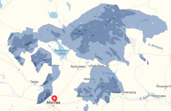 Precipitation map is like a map of the world - Precipitation, My, Cards, Weather, Screenshot