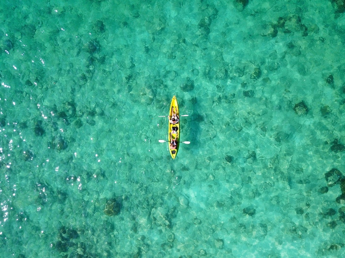 Photo from DJI Mavic Pro - My, Drone, The photo, Sea, Kayak, DJI Mavic PRO