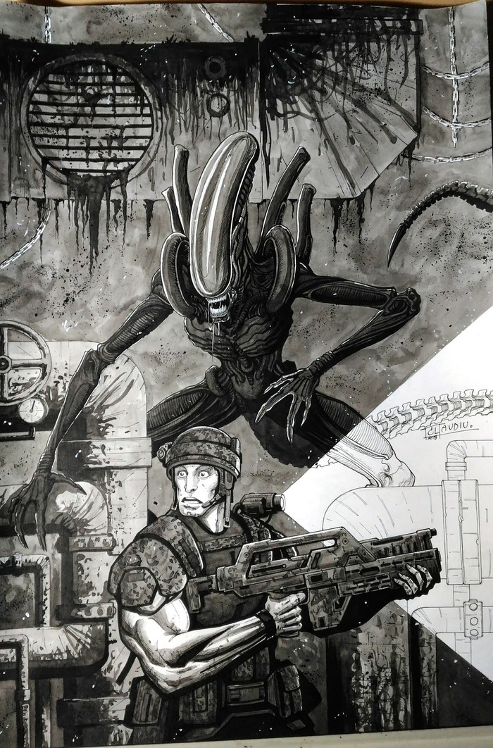 Alien - Claudiu Limbasan, Limbasan, Limbasan_san, Чужой, Арт