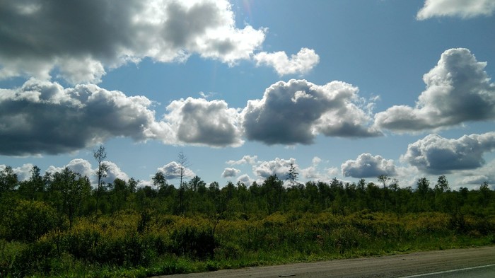 Pskov region... E95... Sky... - My, Nature, Sky