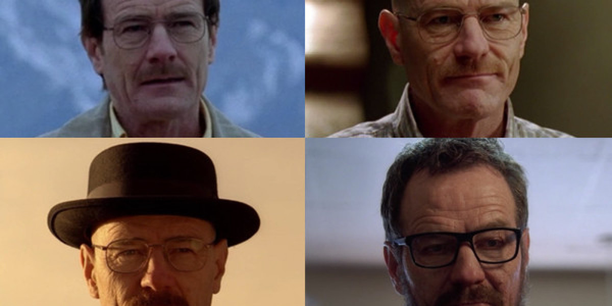 0 5 начать. Трансформация Уолтера Уайта. Walter White Transformation. Эволюция Уолтера Уайта. Уолтер Уайт Хайзенберг с волосами.