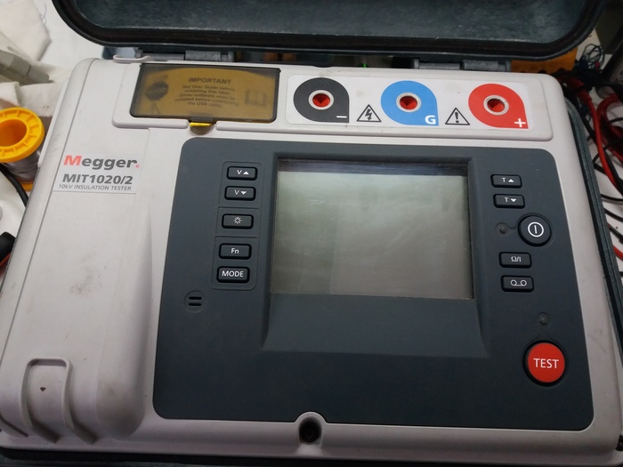 Measuring: Megaohmmeter Megger MIT1020/2 - My, Megohmmeter, Electronics repair, Kipia, Longpost, Repair of equipment