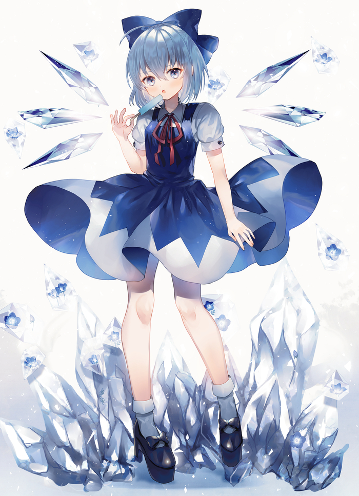 Cirno - Touhou, Cirno, Anime art, Anime, Not anime, Abandon ranka