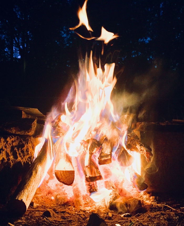 fire to all) - My, Bonfire, Night, The photo, My