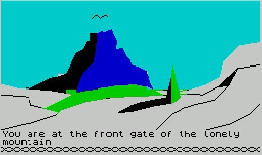 The Hobbit. Passage. - The hobbit, 1982, Passing, Computer games, Retro Games, Zx spectrum, Video, Longpost