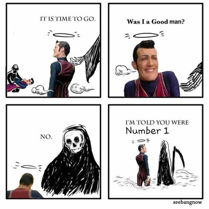 He was Number One - , Robbie the Evil, Death, , Comics, We are number One, Children's TV show Lentyaevo