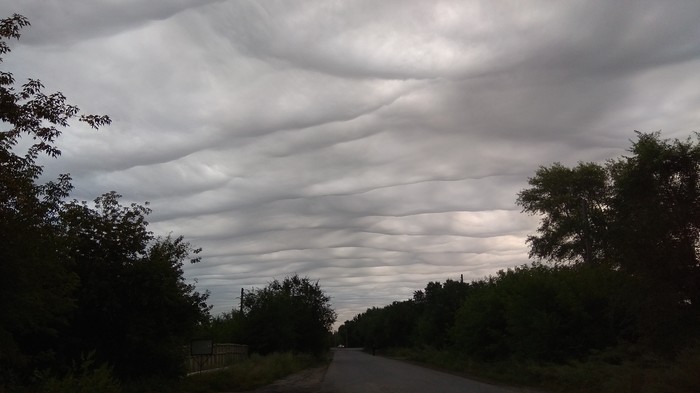 Beautiful and unusual clouds - My, Clouds, beauty, Kazakhstan, Pavlodar