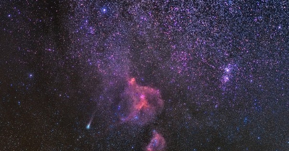 Звездное небо в телескоп. Созвездие Кассиопеи. 21p/Джакобини - Циннера. Созвездие Кассиопея. Комета Джакобини - Циннера.