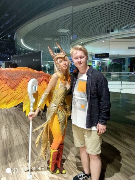 Event dedicated to The International 2018. Cosplay Phoenix Dota 2 - My, , Dota, Cosplay, Phoenix, Costume, Birds, Wings, Dota 2, Longpost