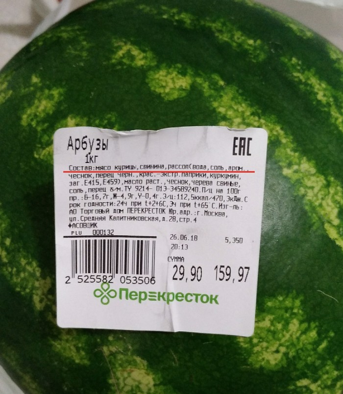 About watermelon - Watermelon, Compound, Score, Russia