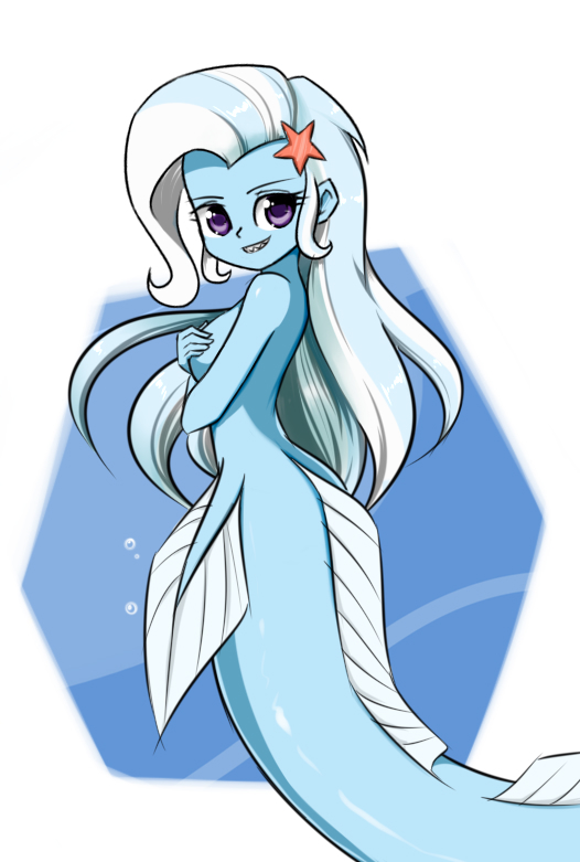 Trixpreybooty - My little pony, Trixie, Mermaid, Nekojackun, MLP Edge