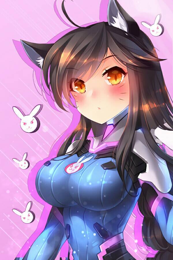 Neko Dva Overwatch, Dva, , Anime Art