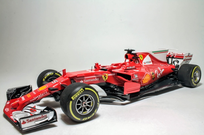 Ferrari SF70H Australian GP 2017. 1:20 scale model - My, Modeling, Stand modeling, Formula 1, Longpost, Hobby