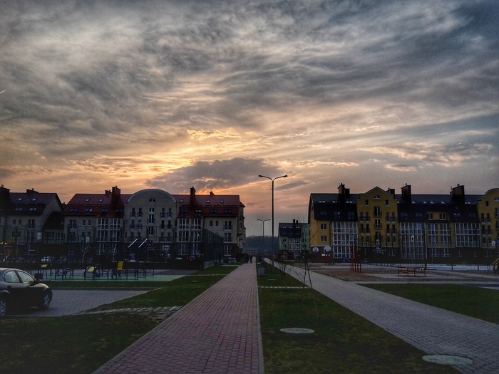 Types of residential area - My, Kaliningrad, Kaliningrad region, Building, Residential complex, Guryevsk, Sunset, Longpost