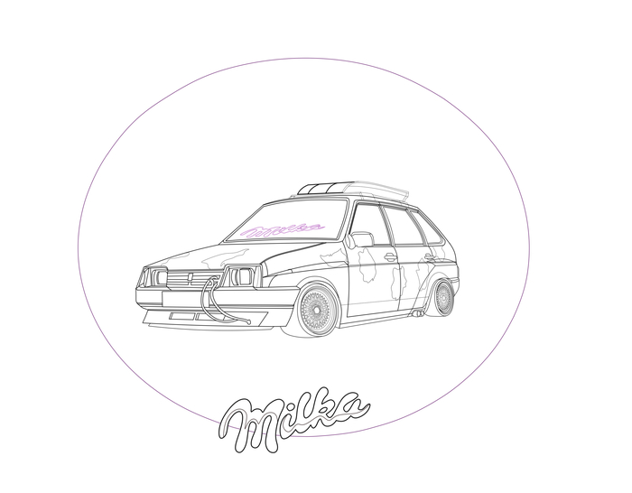 LEMON ART-2108 MILKA - Моё, Авто, Рисунок